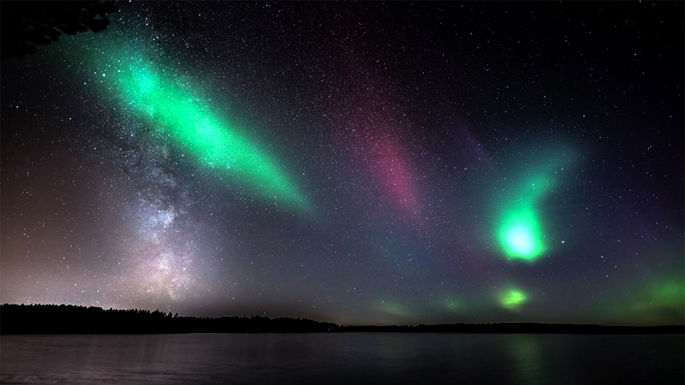 aurora lights Southern Finland