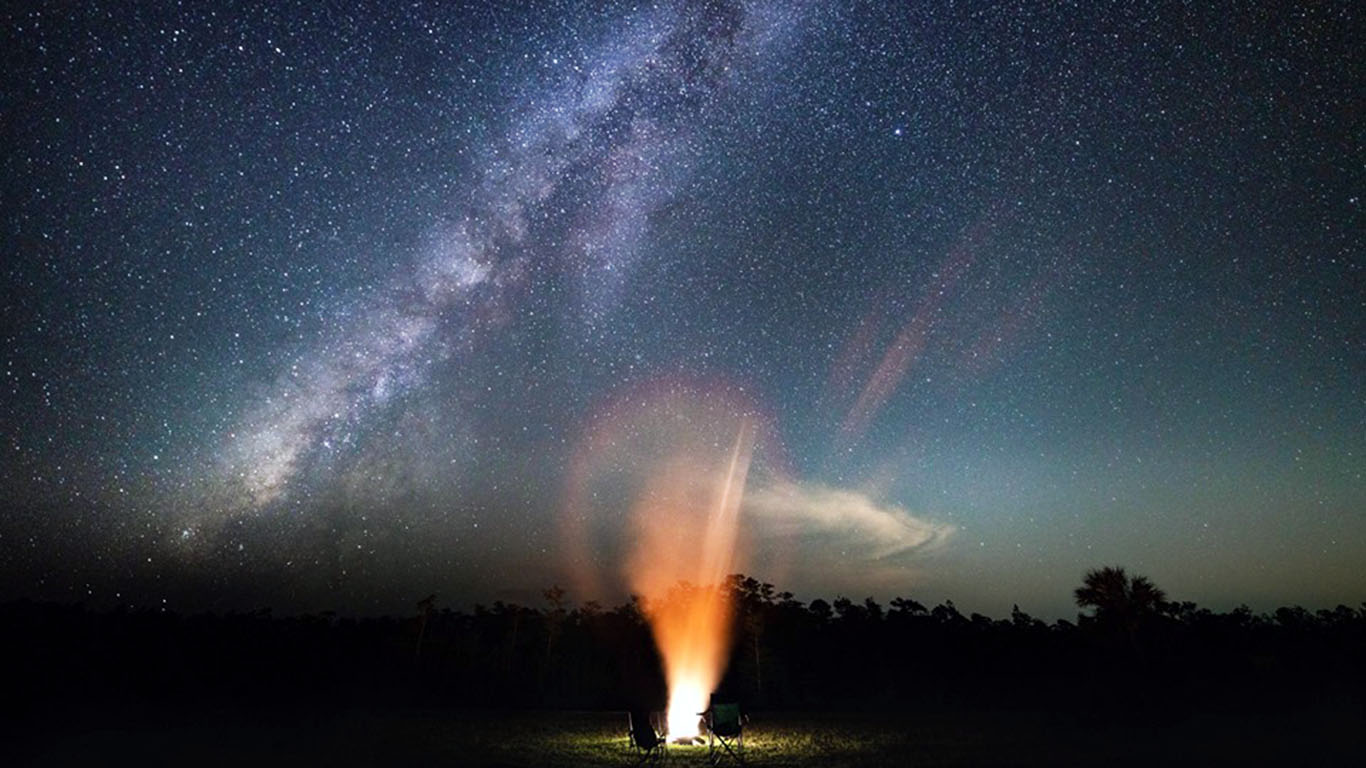 Milky Way camping trip Everglades