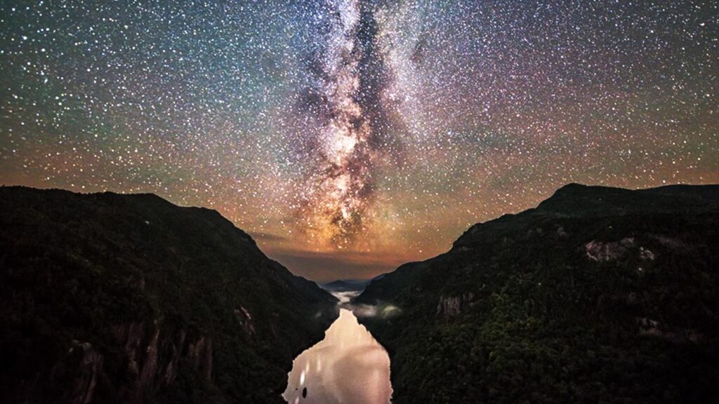 Milky way over Northeast United States